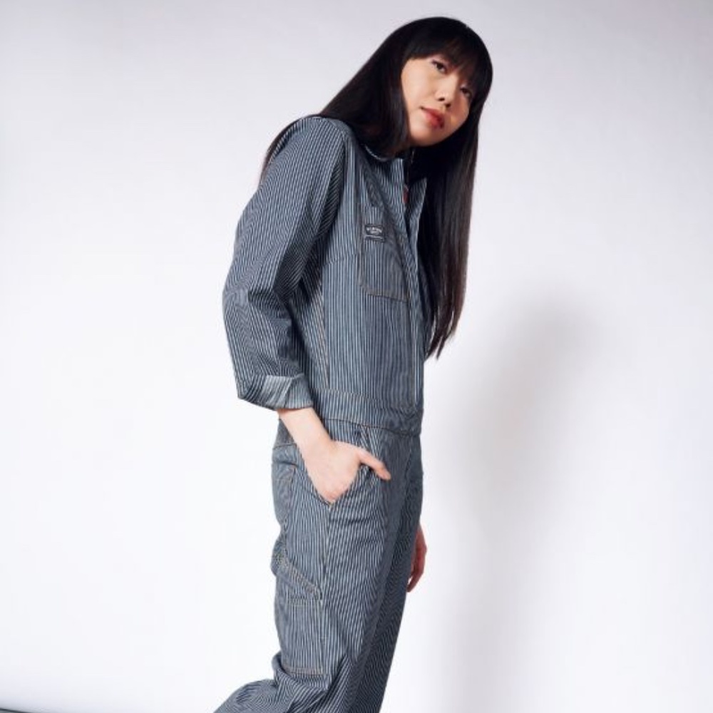 Wildfang Coverall Railroad Stripe XS